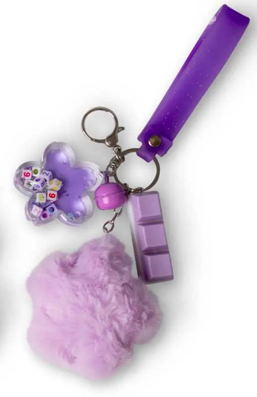 Fluffy Fidget Keychain