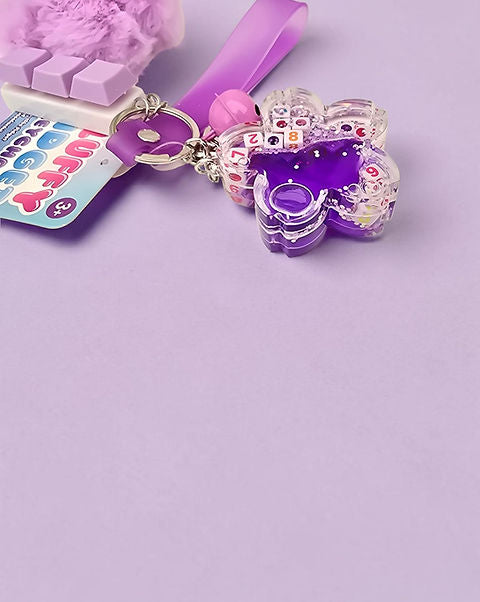 Fluffy Fidget Keychain