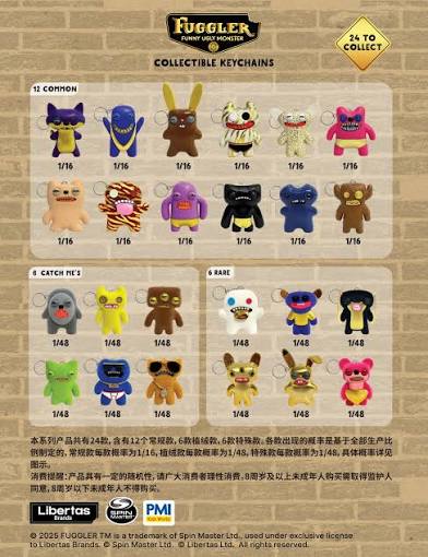 Fuggler Gold Edition Collectible Keychain Assortment