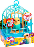 Little Live Pets My Really Real Bird And Cage - Teal
