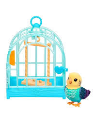 Little Live Pets My Really Real Bird And Cage - Teal
