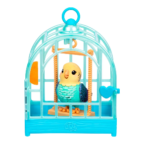 Little Live Pets My Really Real Bird And Cage - Teal