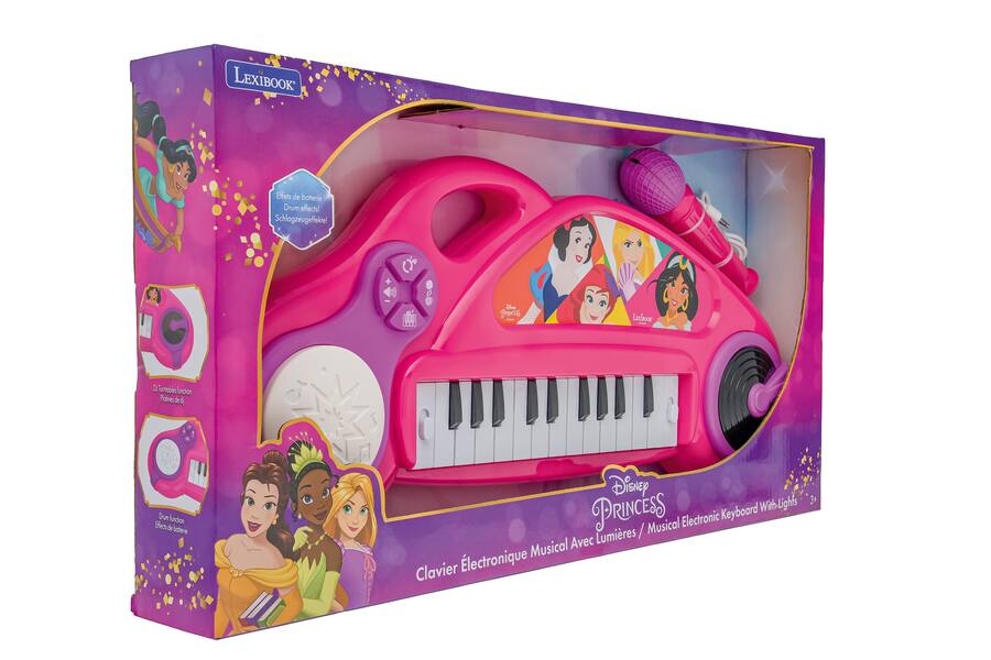 LexiBook Disney Princess Muscial Electronic Keyboard With Lights
