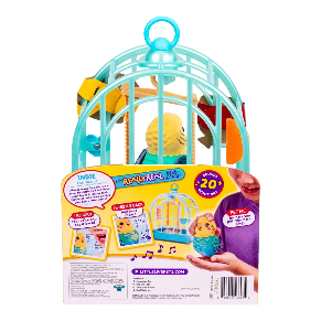 Little Live Pets My Really Real Bird And Cage - Teal