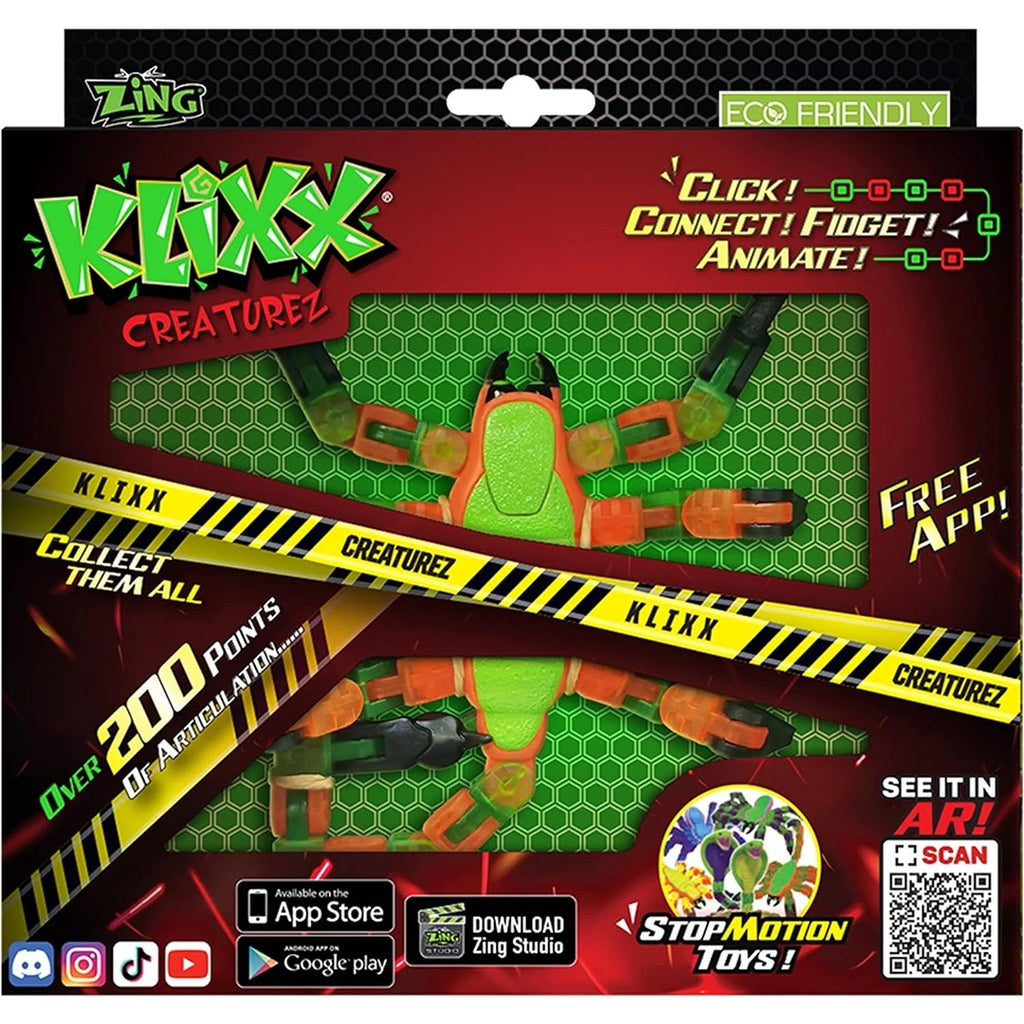 Klixx Creaturez Scorpion Green or Yellow