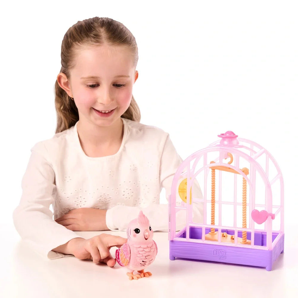 Little Live Pets Really Real Bird & Cage Rosie