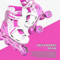 Neon Skates 2 In 1 Light Up Wheels 34-37