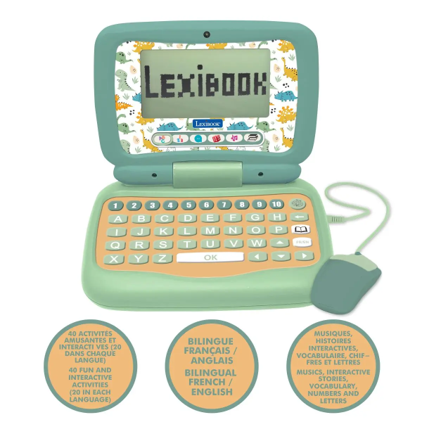 LexiBook Dino Billingual Educational Laptop
