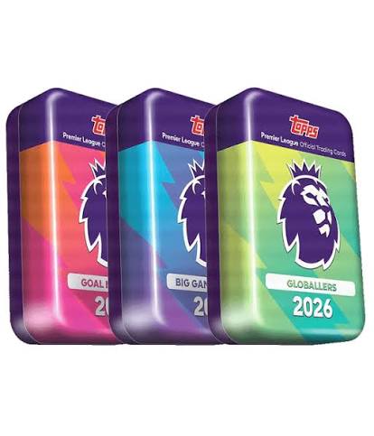 Topps Premier League Official Trading Cards 2026/2027 Mega Tin Assortment
