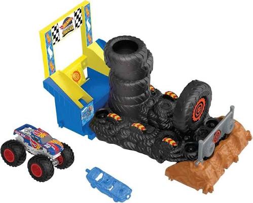 Hot Wheels Monster Trucks Smash Race Playset