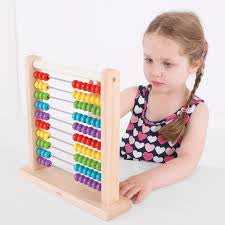 Wooden Abacus 50 Beads Counting Game