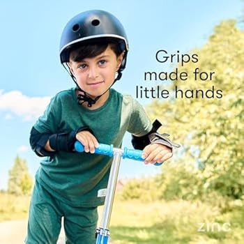 ZINC Three Wheeled Folding T-Motion Scooter SHINE Blue