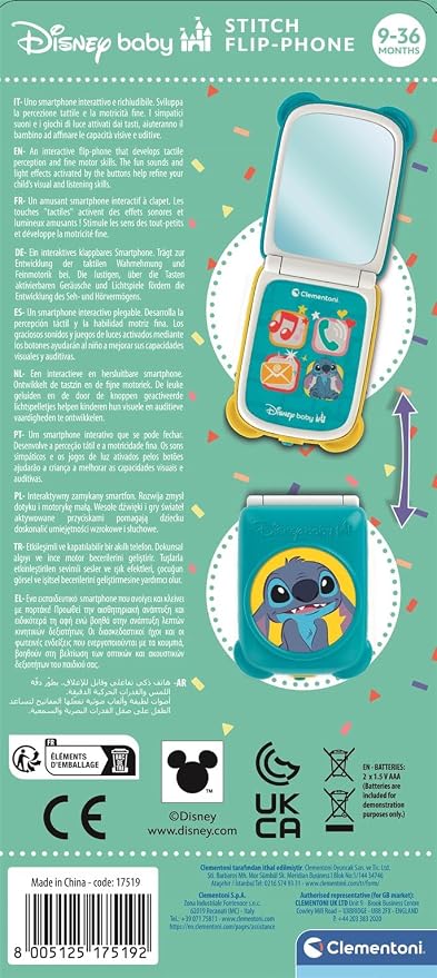 Clementoni Disney Stitch Flip Phone