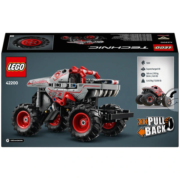 Lego Technic 42200 Monster Jam ThunderROARus Pull Back Truck Set