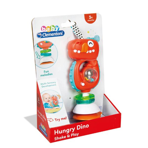 Baby Clementoni Hungry Dino Shake & Play Rattle