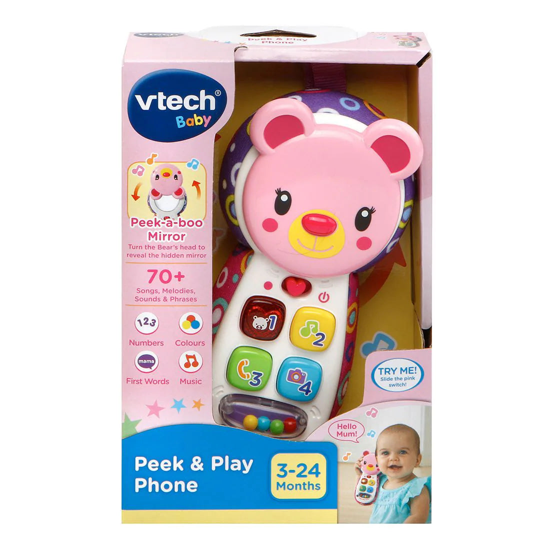 Vtech Peek And Play Phone Pink