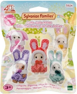 Sylvanian Families Cutie Collectables Colourful Bunny Costume Babies