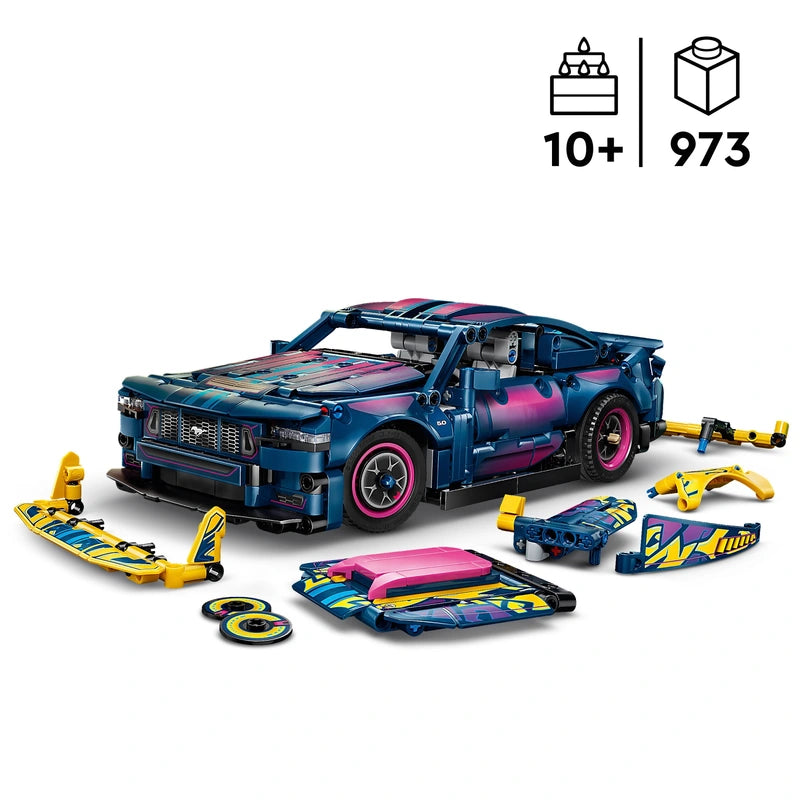 Lego 42236 Custom Garage Ford Mustang GT Car