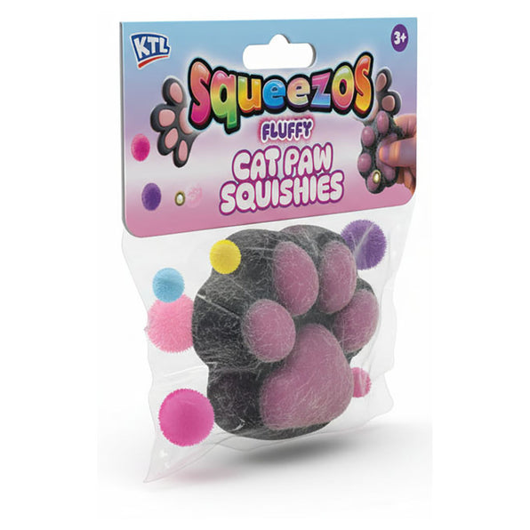 Squeezos Fluffy Cat Paw Squishy