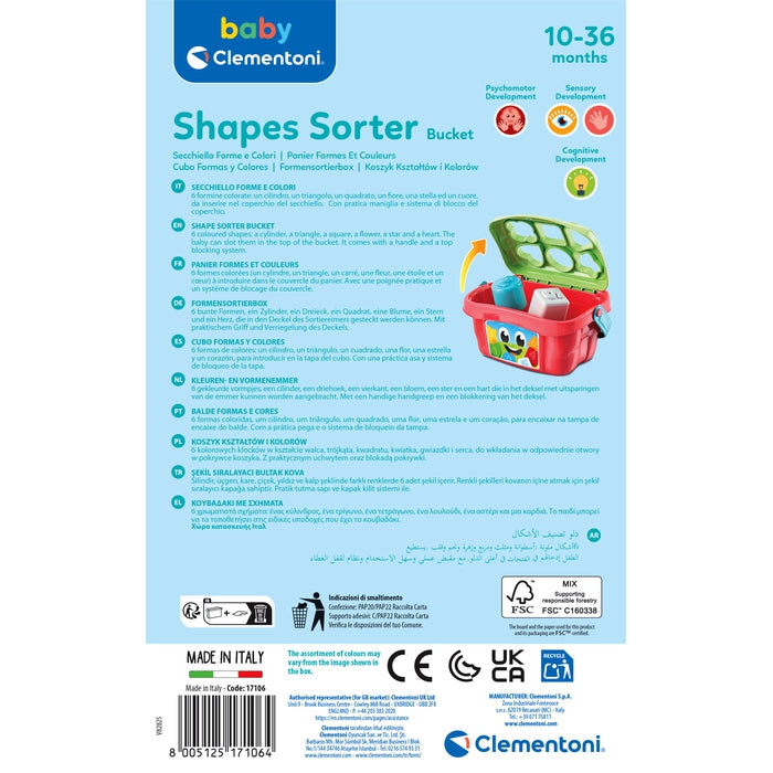 Baby Clementoni Shape Sorter Bucket