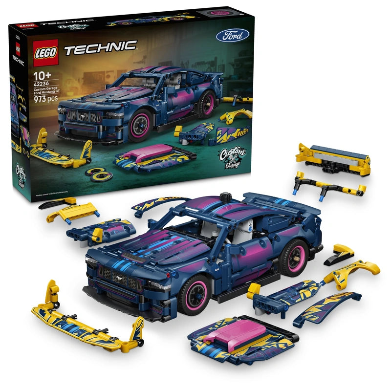 Lego 42236 Custom Garage Ford Mustang GT Car
