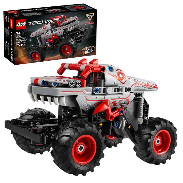 Lego Technic 42200 Monster Jam ThunderROARus Pull Back Truck Set