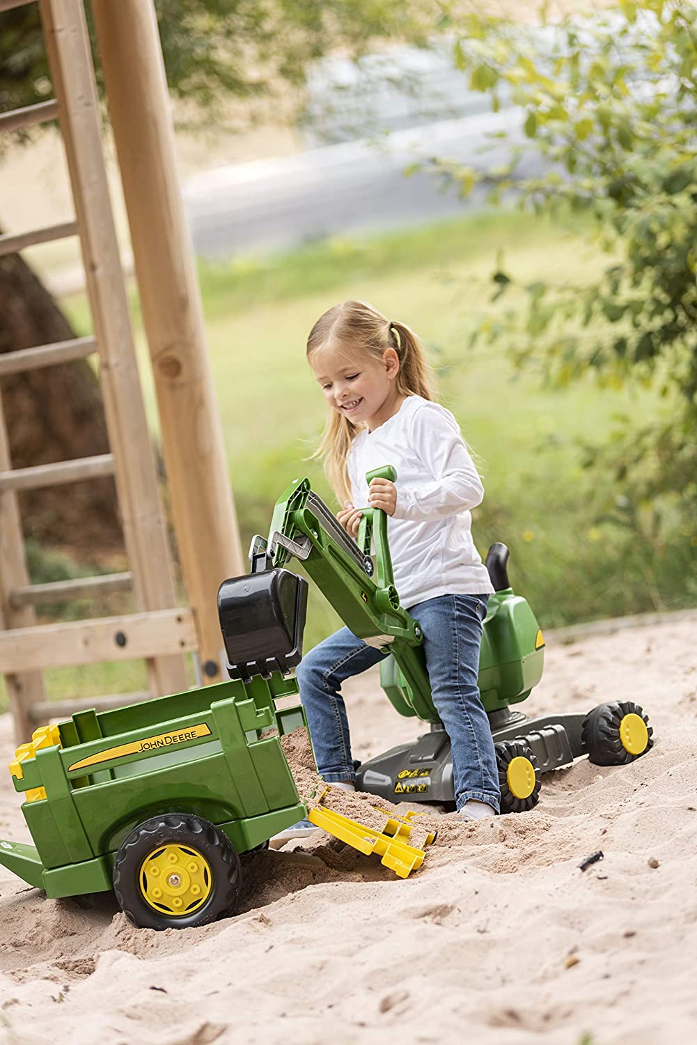 Rolly John Deere Excavator on Wheels