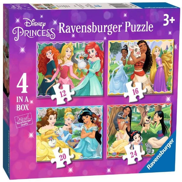 Disney Princess 4 in a Box Jigsaw Puzzle