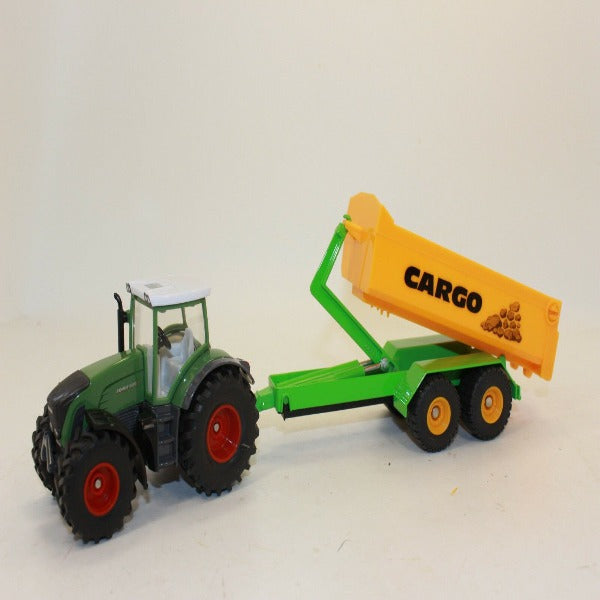 Siku 1989 Fendt Tractor with Hooklift Trailer