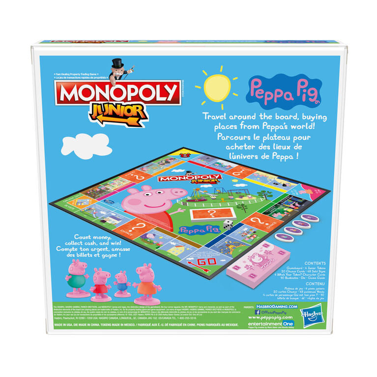 Monopoly Junior Peppa Pig Edition Board Game
