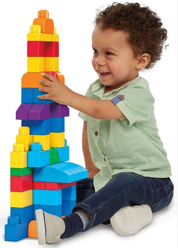 Mega Blocks First Builders Big Building Bag 80 Piece Blue
