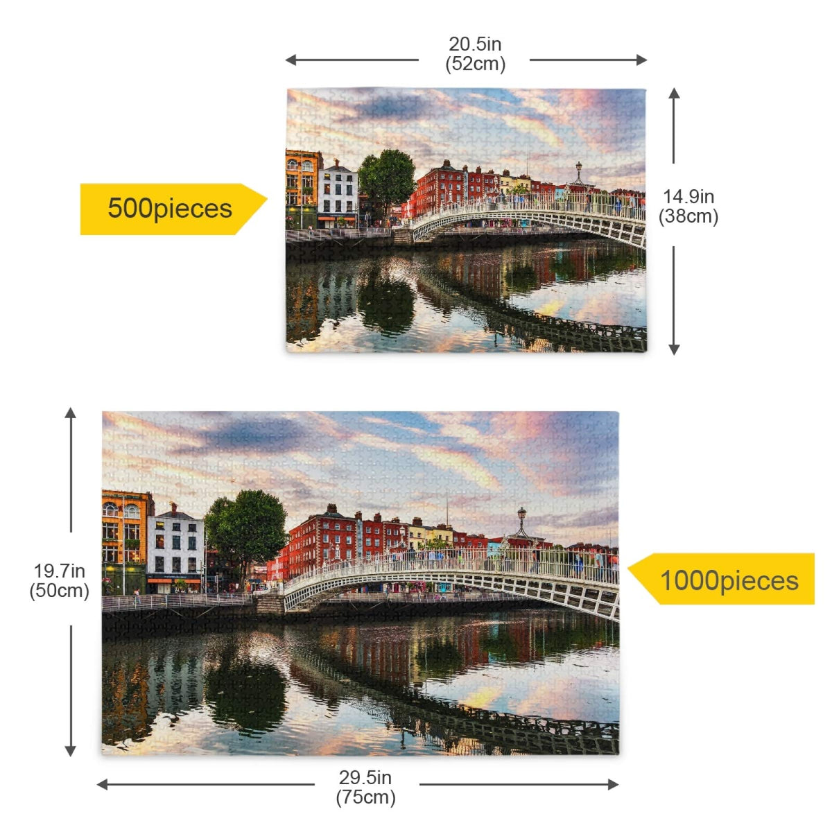 Ywow Ha’penny Bridge 1,000 Piece Puzzle