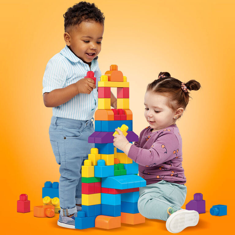Mega Blocks First Builders Big Building Bag 80 Piece Blue