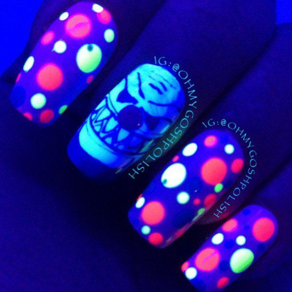 Fab Lab Glow In The Dark Nail Art